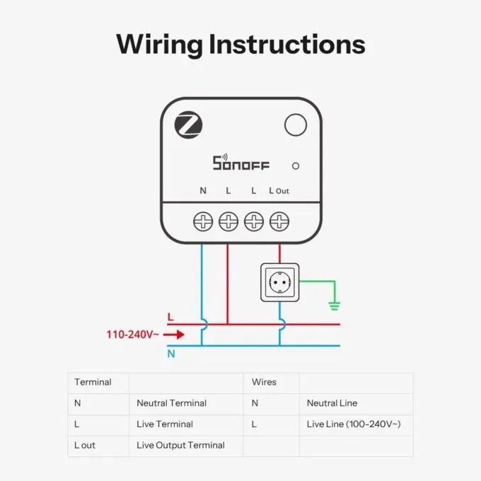 Sonoff Zigbee Smart Switch With Power Meter MINI-ZB1GP — image 7
