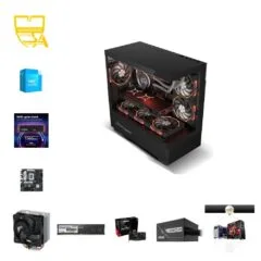 Custom 1080p Gaming PC - Intel Core i3-14100F, Radeon RX 9060 XT 16GB, 16GB DDR5, 1TB NVMe