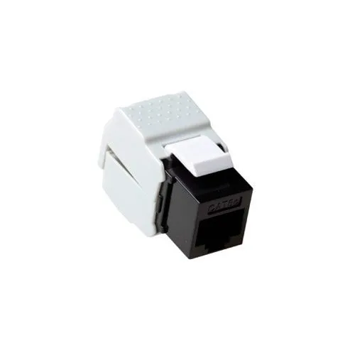 Keystone Jack CAT6 unshielded toolless black — image 1