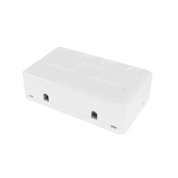 Unloaded surface keystone mount box for 4 keystone jacks — image 4