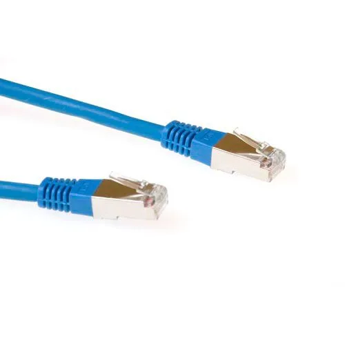 Blue 2 meter LSZH SFTP CAT6 patch cable with RJ45 connectors — image 1