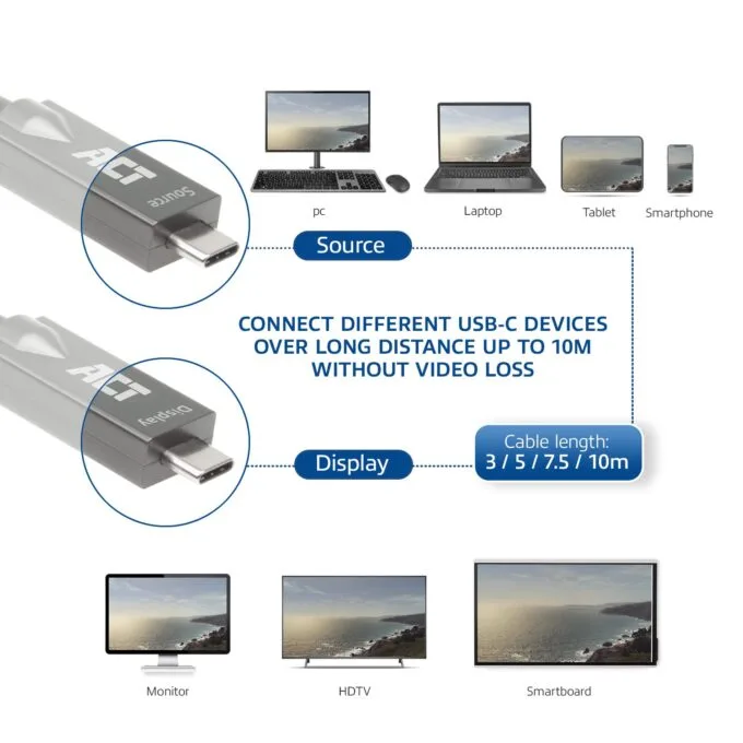 USB-C 3.2 Gen2 Active Optical Cable (AOC) connection cable, 3m — image 6